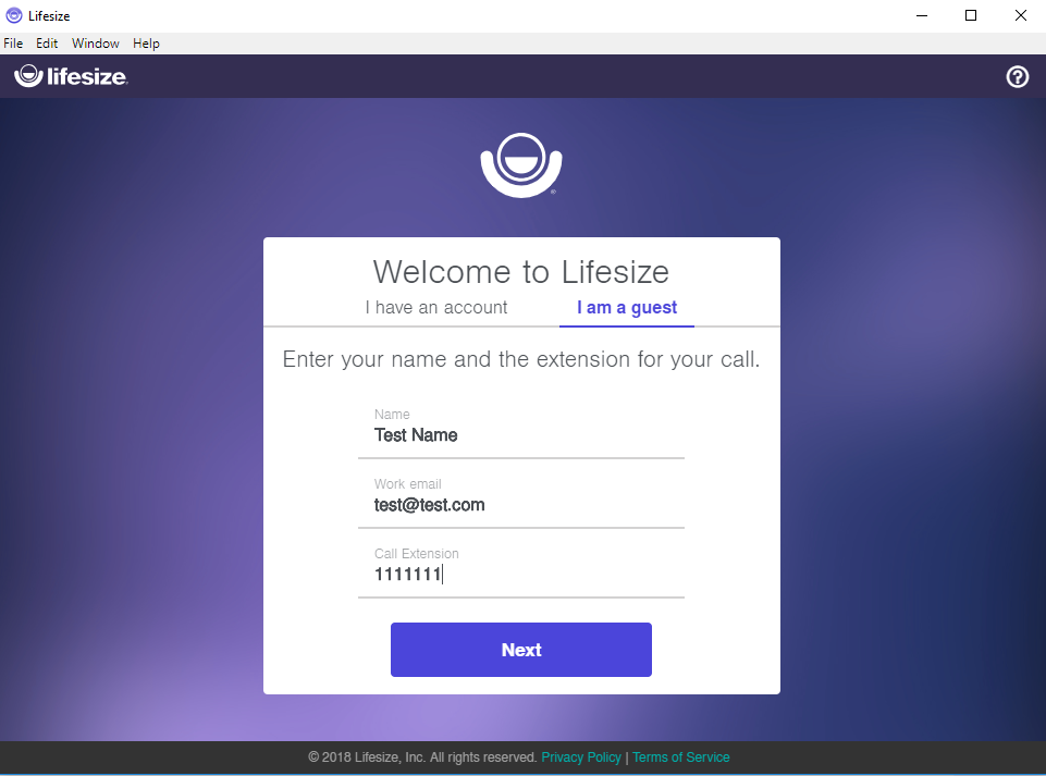 Mobile App/Desktop App Connecting to Lifesize Cloud Calls as a Guest